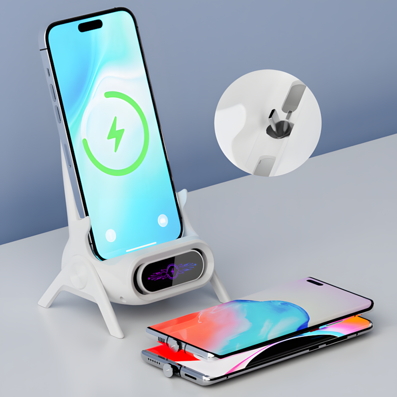 Support multifonctionnel sans fil avec chargeur rapide pour téléphone